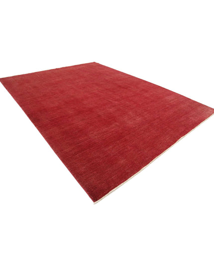 Overdye 9' 8" X 13' 0" Hand Knotted Wool Rug 9' 8" X 13' 0" (295 X 396) / Red / Wool