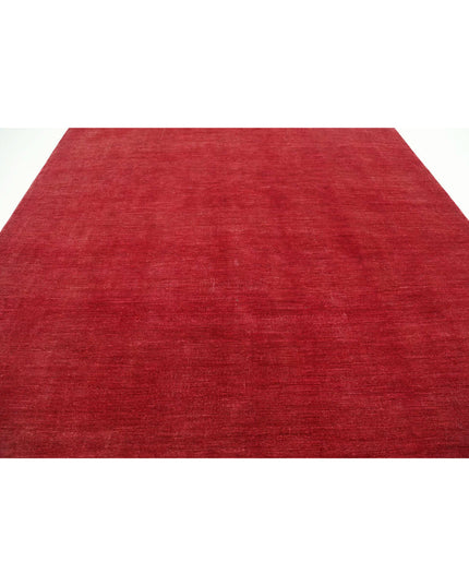 Overdye 9' 8" X 13' 0" Hand Knotted Wool Rug 9' 8" X 13' 0" (295 X 396) / Red / Wool