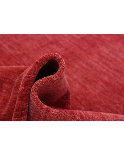 Overdye 9' 8" X 13' 0" Hand Knotted Wool Rug 9' 8" X 13' 0" (295 X 396) / Red / Wool