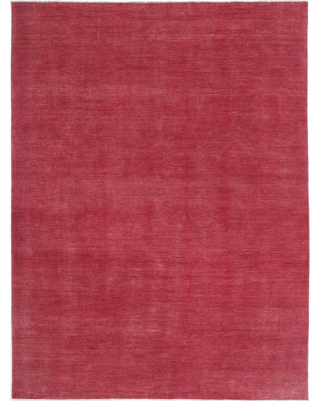 Overdye 9' 8" X 13' 0" Hand Knotted Wool Rug 9' 8" X 13' 0" (295 X 396) / Red / Wool