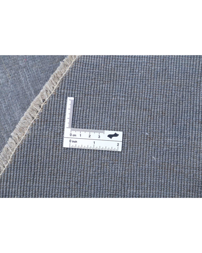 Overdye 9' 4" X 9' 6" Hand Knotted Wool Rug 9' 4" X 9' 6" (284 X 290) / Grey / Wool