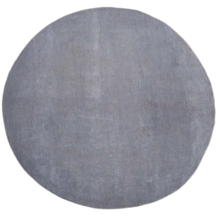 Overdye 9' 4" X 9' 6" Hand Knotted Wool Rug 9' 4" X 9' 6" (284 X 290) / Grey / Wool