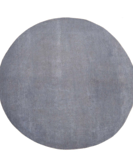 Overdye 9' 4" X 9' 6" Hand Knotted Wool Rug 9' 4" X 9' 6" (284 X 290) / Grey / Wool