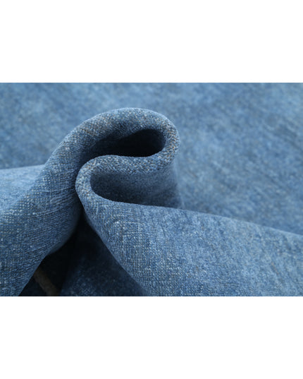 Overdye 7' 9" X 10' 3" Hand Knotted Wool Rug 7' 9" X 10' 3" (236 X 312) / Blue / Wool