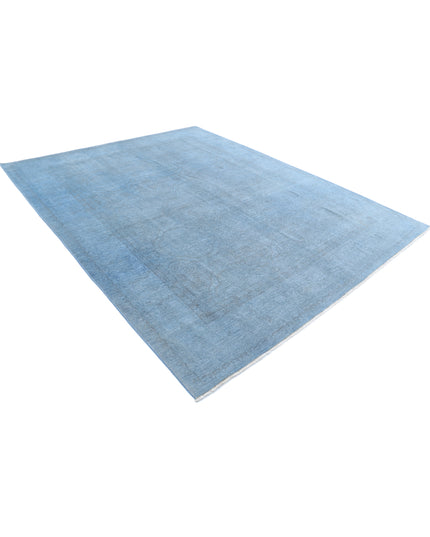 Overdye 8' 1" X 10' 2" Hand Knotted Wool Rug 8' 1" X 10' 2" (246 X 310) / Blue / Wool