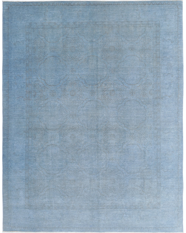 Overdye 8' 1" X 10' 2" Hand Knotted Wool Rug 8' 1" X 10' 2" (246 X 310) / Blue / Wool