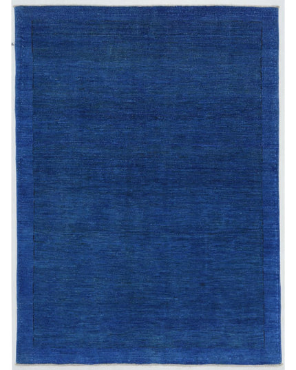 Overdye 4' 9" X 6' 5" Hand Knotted Wool Rug 4' 9" X 6' 5" (145 X 196) / Blue / Wool