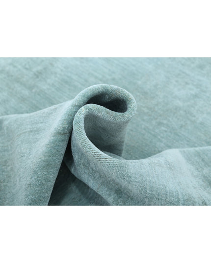 Overdye 6' 0" X 8' 10" Hand Knotted Wool Rug 6' 0" X 8' 10" (183 X 269) / Green / Wool