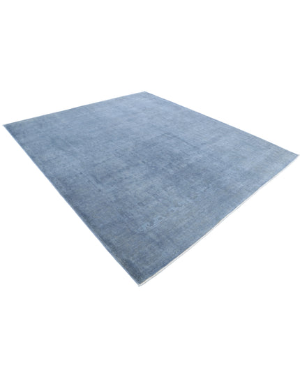 Overdye 8' 1" X 9' 5" Hand Knotted Wool Rug 8' 1" X 9' 5" (246 X 287) / Grey / Wool
