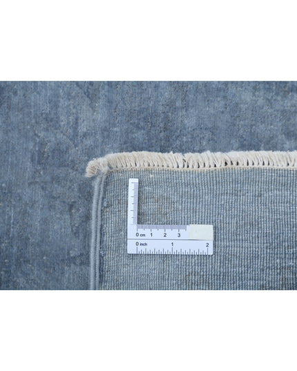 Overdye 8' 1" X 9' 5" Hand Knotted Wool Rug 8' 1" X 9' 5" (246 X 287) / Grey / Wool