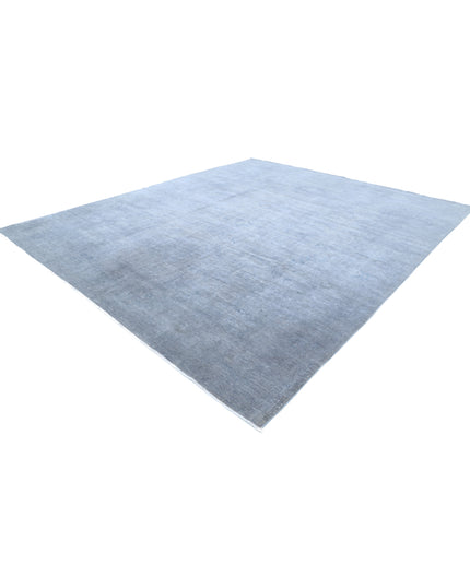 Overdye 11' 7" X 13' 9" Hand Knotted Wool Rug 11' 7" X 13' 9" (353 X 419) / Grey / Wool