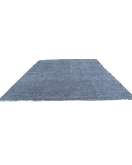 Overdye 11' 7" X 13' 9" Hand Knotted Wool Rug 11' 7" X 13' 9" (353 X 419) / Grey / Wool