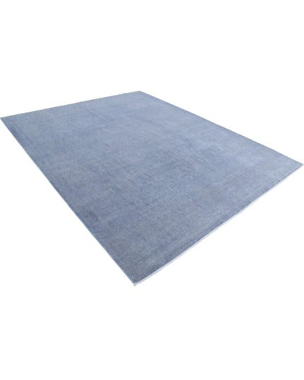 Overdye 7' 10" X 10' 0" Hand Knotted Wool Rug 7' 10" X 10' 0" (239 X 305) / Grey / Wool