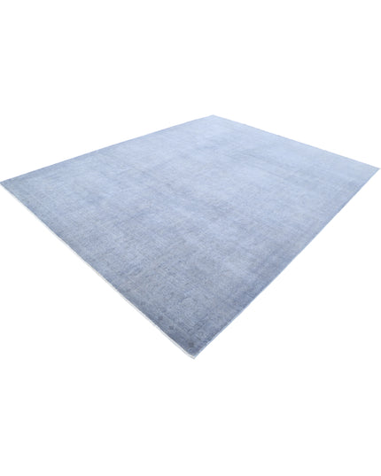 Overdye 7' 10" X 10' 0" Hand Knotted Wool Rug 7' 10" X 10' 0" (239 X 305) / Grey / Wool