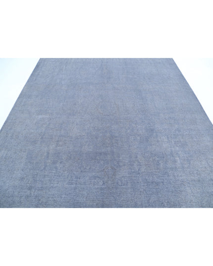 Overdye 7' 10" X 10' 0" Hand Knotted Wool Rug 7' 10" X 10' 0" (239 X 305) / Grey / Wool