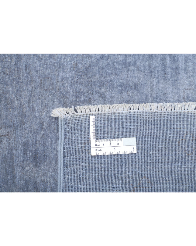 Overdye 7' 10" X 10' 0" Hand Knotted Wool Rug 7' 10" X 10' 0" (239 X 305) / Grey / Wool