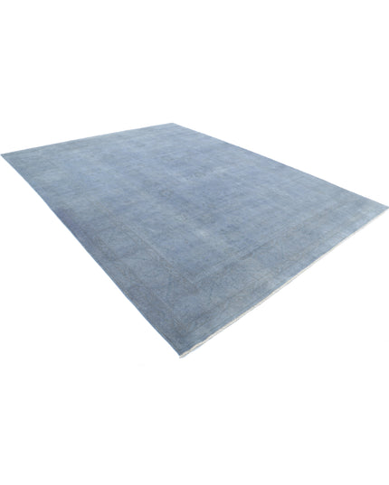 Overdye 8' 9" X 11' 10" Hand Knotted Wool Rug 8' 9" X 11' 10" (267 X 361) / Grey / Wool