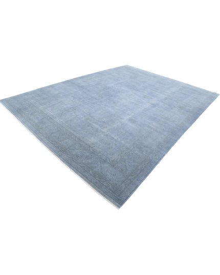Overdye 8' 9" X 11' 10" Hand Knotted Wool Rug 8' 9" X 11' 10" (267 X 361) / Grey / Wool