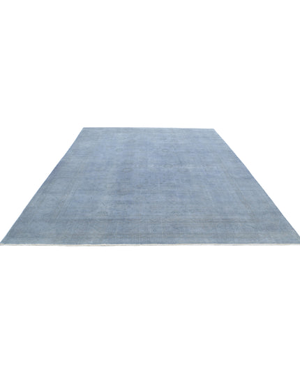 Overdye 8' 9" X 11' 10" Hand Knotted Wool Rug 8' 9" X 11' 10" (267 X 361) / Grey / Wool