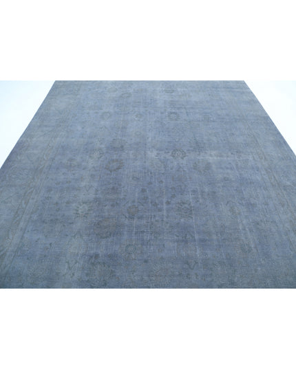 Overdye 8' 9" X 11' 10" Hand Knotted Wool Rug 8' 9" X 11' 10" (267 X 361) / Grey / Wool