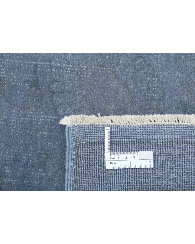 Overdye 8' 9" X 11' 10" Hand Knotted Wool Rug 8' 9" X 11' 10" (267 X 361) / Grey / Wool
