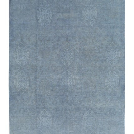 Overdye 10' 0" X 13' 5" Hand Knotted Wool Rug 10' 0" X 13' 5" (305 X 409) / Grey / Wool