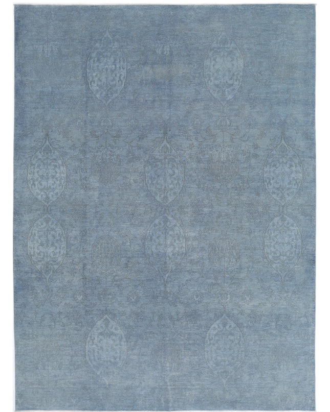 Overdye 10' 0" X 13' 5" Hand Knotted Wool Rug 10' 0" X 13' 5" (305 X 409) / Grey / Wool
