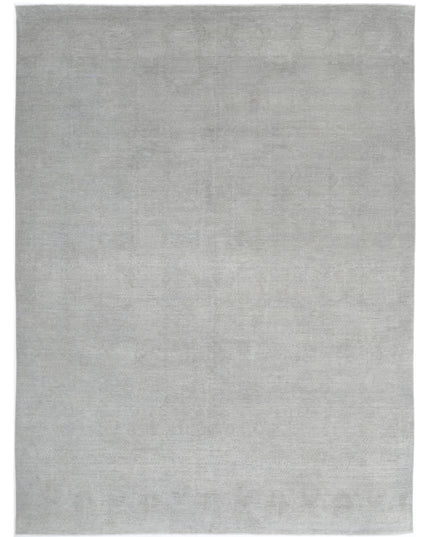 Overdye 9' 2" X 12' 3" Hand Knotted Wool Rug 9' 2" X 12' 3" (280 X 373) / Grey / Wool