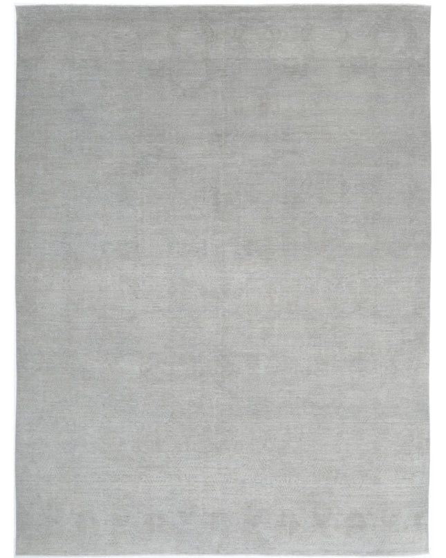 Overdye 9' 2" X 12' 3" Hand Knotted Wool Rug 9' 2" X 12' 3" (280 X 373) / Grey / Wool