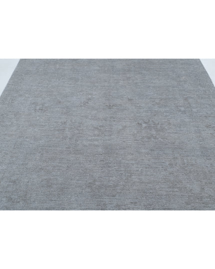 Overdye 7' 3" X 9' 6" Hand Knotted Wool Rug 7' 3" X 9' 6" (221 X 290) / Grey / Wool
