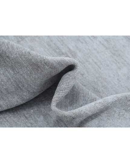 Overdye 7' 3" X 9' 6" Hand Knotted Wool Rug 7' 3" X 9' 6" (221 X 290) / Grey / Wool