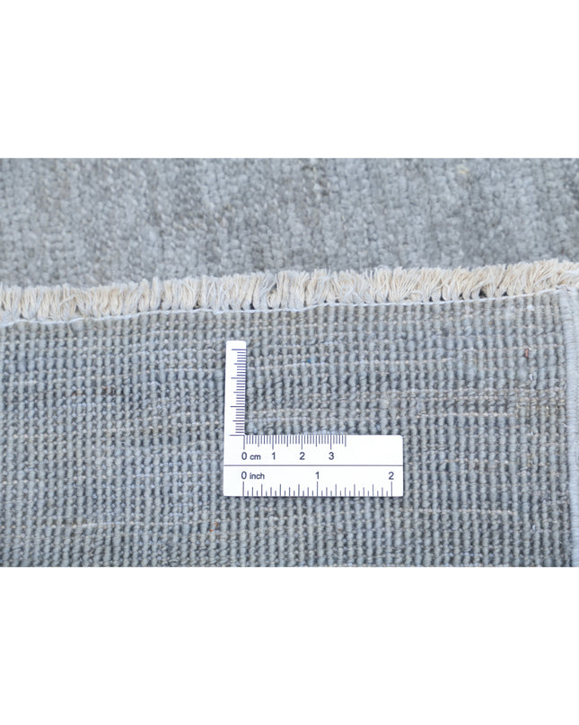 Overdye 7' 3" X 9' 6" Hand Knotted Wool Rug 7' 3" X 9' 6" (221 X 290) / Grey / Wool