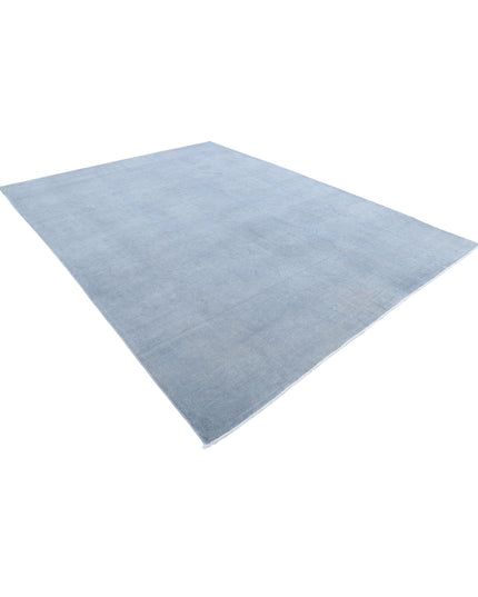 Overdye 8' 8" X 11' 4" Hand Knotted Wool Rug 8' 8" X 11' 4" (264 X 345) / Blue / Wool
