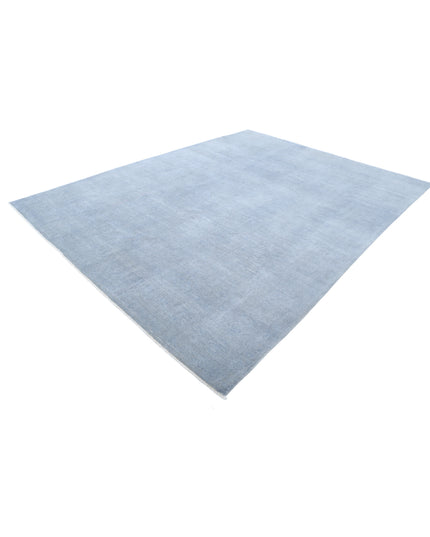 Overdye 8' 8" X 11' 4" Hand Knotted Wool Rug 8' 8" X 11' 4" (264 X 345) / Blue / Wool