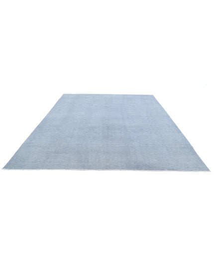 Overdye 8' 8" X 11' 4" Hand Knotted Wool Rug 8' 8" X 11' 4" (264 X 345) / Blue / Wool