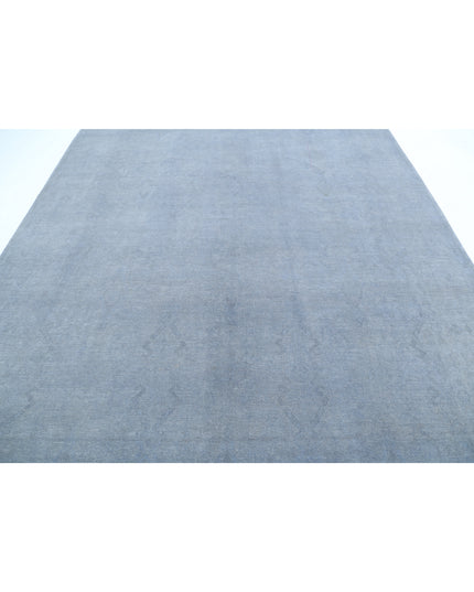 Overdye 8' 8" X 11' 4" Hand Knotted Wool Rug 8' 8" X 11' 4" (264 X 345) / Blue / Wool