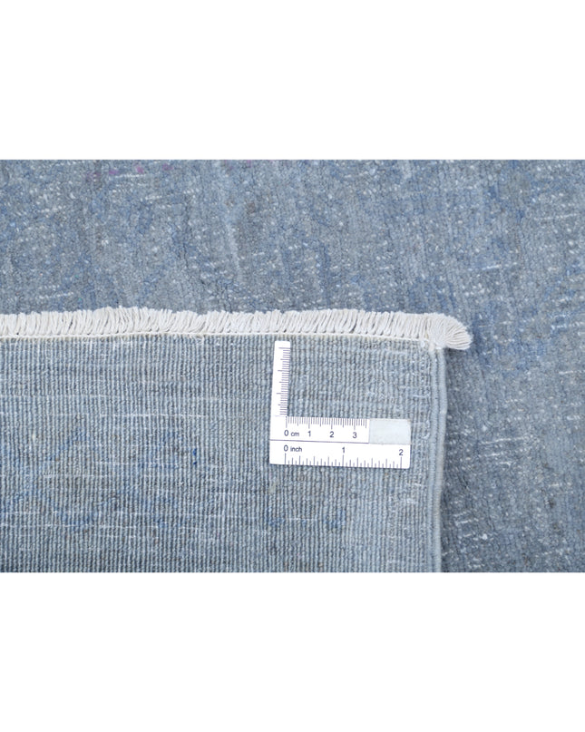 Overdye 8' 8" X 11' 4" Hand Knotted Wool Rug 8' 8" X 11' 4" (264 X 345) / Blue / Wool