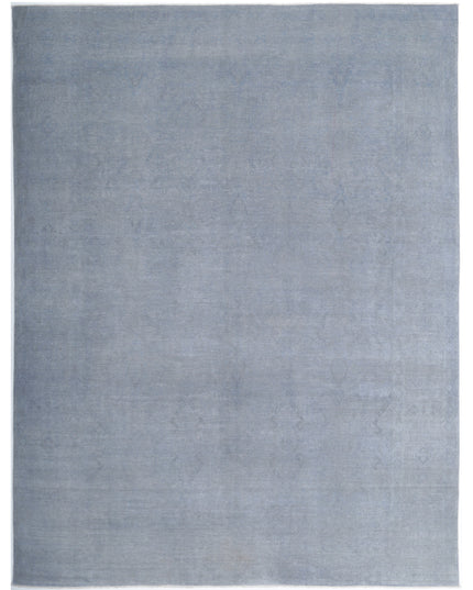 Overdye 8' 8" X 11' 4" Hand Knotted Wool Rug 8' 8" X 11' 4" (264 X 345) / Blue / Wool