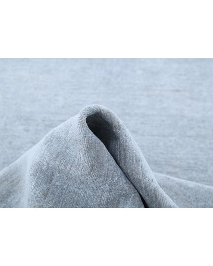 Overdye 3' 2" X 9' 11" Hand Knotted Wool Rug 3' 2" X 9' 11" (97 X 302) / Grey / Wool