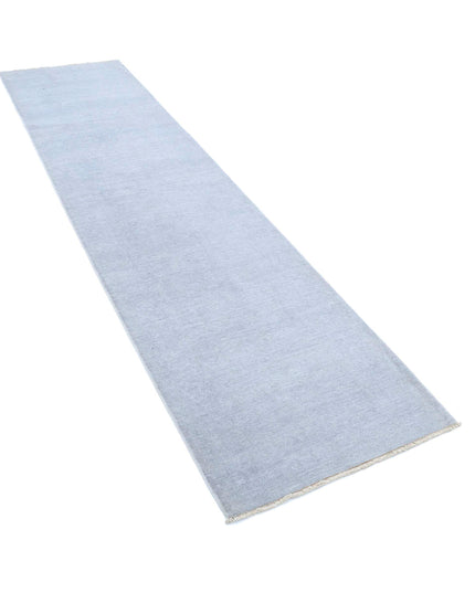 Overdye 2' 6" X 10' 2" Hand Knotted Wool Rug 2' 6" X 10' 2" (76 X 310) / Grey / Wool