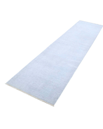 Overdye 2' 6" X 10' 2" Hand Knotted Wool Rug 2' 6" X 10' 2" (76 X 310) / Grey / Wool