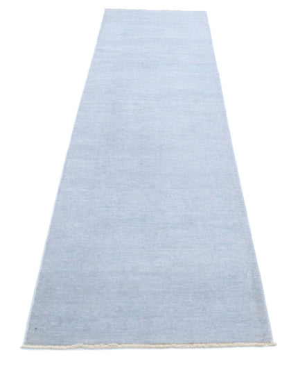Overdye 2' 6" X 10' 2" Hand Knotted Wool Rug 2' 6" X 10' 2" (76 X 310) / Grey / Wool