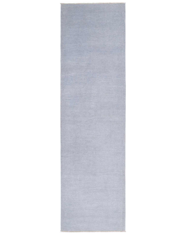 Overdye 2' 6" X 10' 2" Hand Knotted Wool Rug 2' 6" X 10' 2" (76 X 310) / Grey / Wool