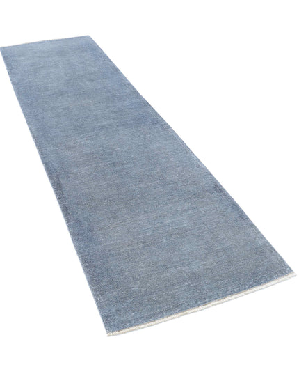 Overdye 2' 7" X 8' 8" Hand Knotted Wool Rug 2' 7" X 8' 8" (79 X 264) / Grey / Wool