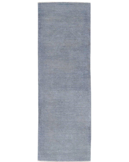 Overdye 2' 7" X 8' 8" Hand Knotted Wool Rug 2' 7" X 8' 8" (79 X 264) / Grey / Wool