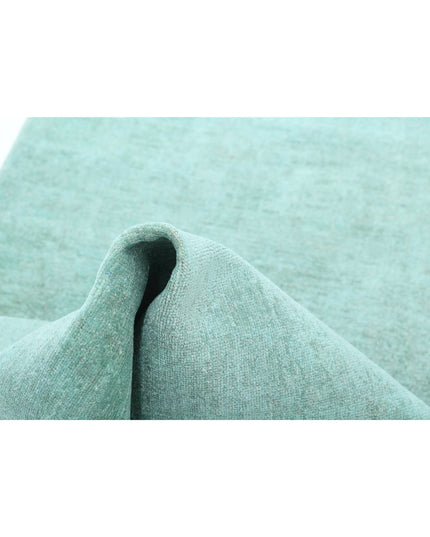 Overdye 2' 7" X 9' 4" Hand Knotted Wool Rug 2' 7" X 9' 4" (79 X 284) / Green / Wool