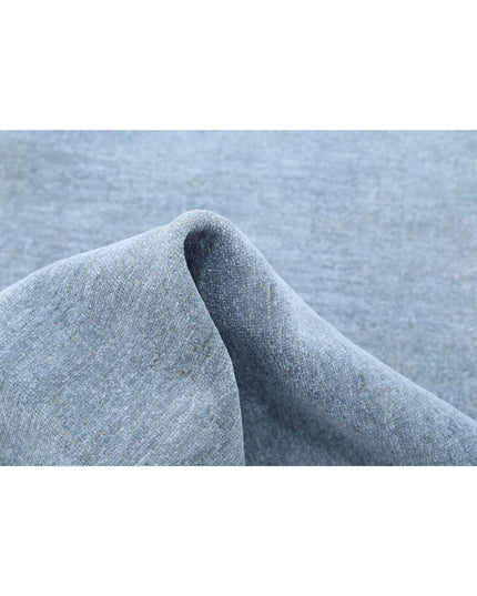 Overdye 2' 8" X 7' 7" Hand Knotted Wool Rug 2' 8" X 7' 7" (81 X 231) / Grey / Wool