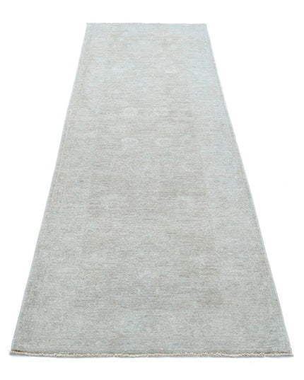 Overdye 2' 5" X 8' 5" Hand Knotted Wool Rug 2' 5" X 8' 5" (74 X 257) / Grey / Wool