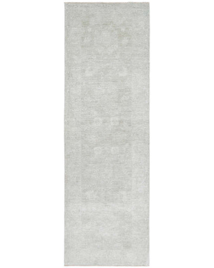 Overdye 2' 5" X 8' 5" Hand Knotted Wool Rug 2' 5" X 8' 5" (74 X 257) / Grey / Wool