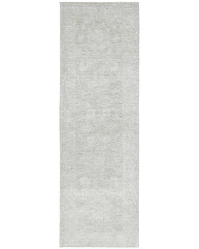 Overdye 2' 5" X 8' 5" Hand Knotted Wool Rug 2' 5" X 8' 5" (74 X 257) / Grey / Wool